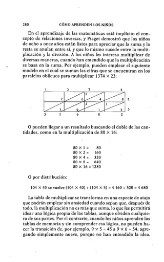 Como aprenden los niños
