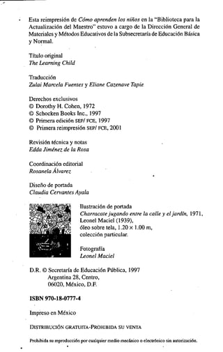 Como aprenden los niños