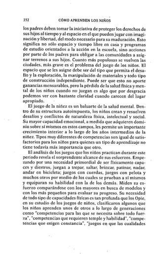 Como aprenden los niños