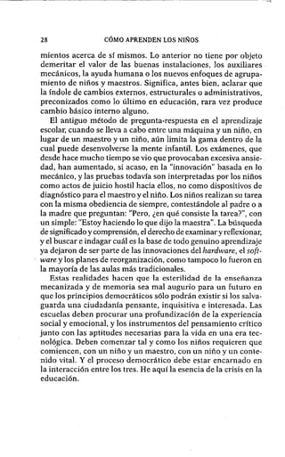 Como aprenden los niños