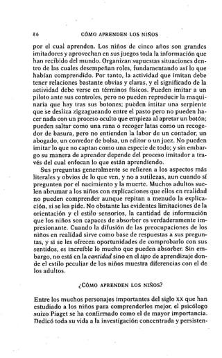 Como aprenden los niños