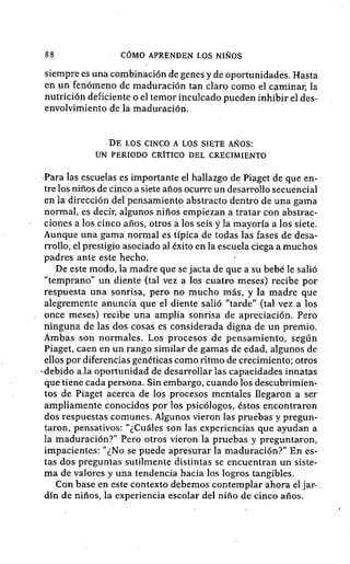 Como aprenden los niños