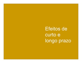 Efeitos de
Efeitos de curto e
longo prazo
   curto e
  longo prazo
 