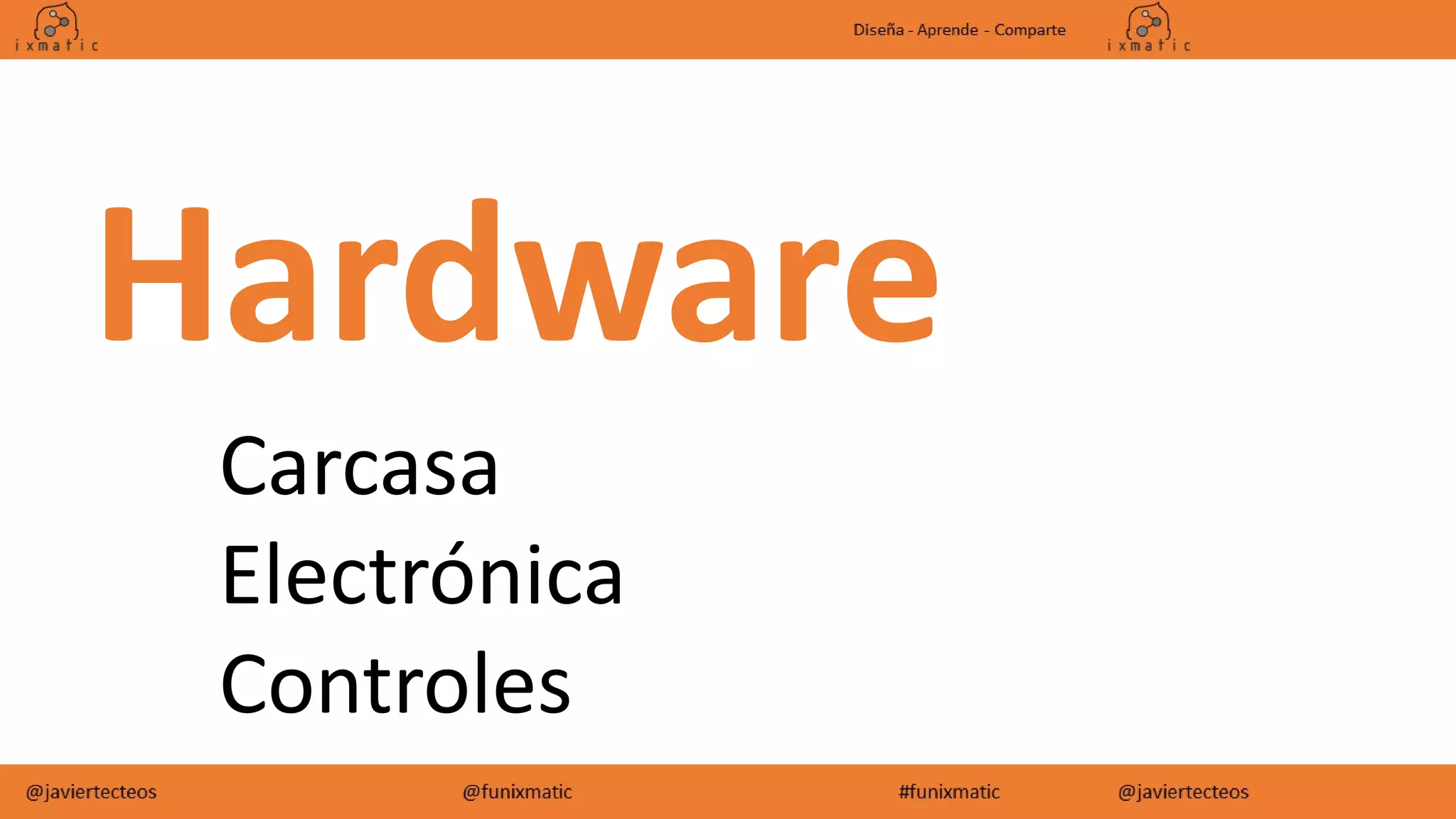 Hardware
Carcasa
Electrónica
Controles
 