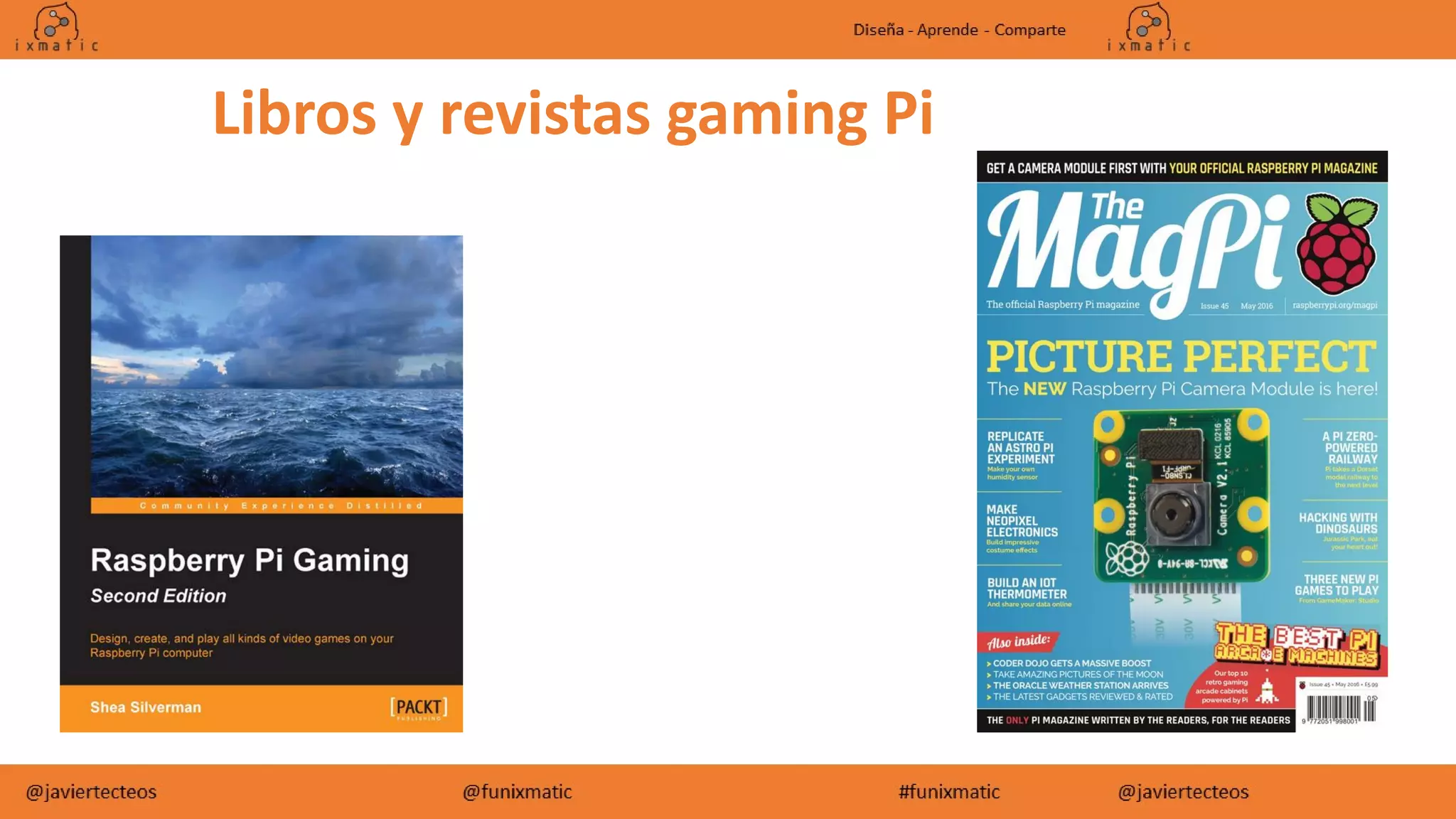 Libros y revistas gaming Pi
 