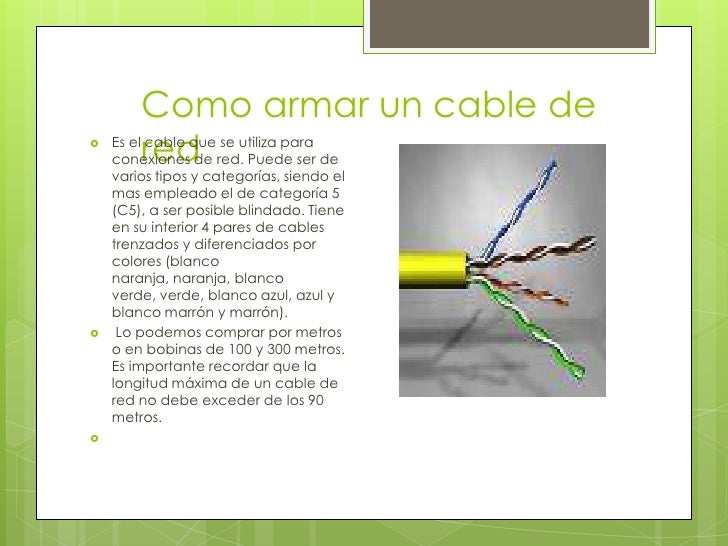 Como armar un cable de red para varias