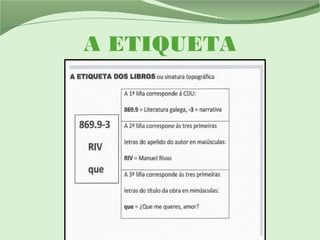 A ETIQUETA
 