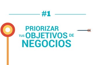 PRIORIZAR
OBJETIVOS
NEGOCIOS
#1
TUS DE
 