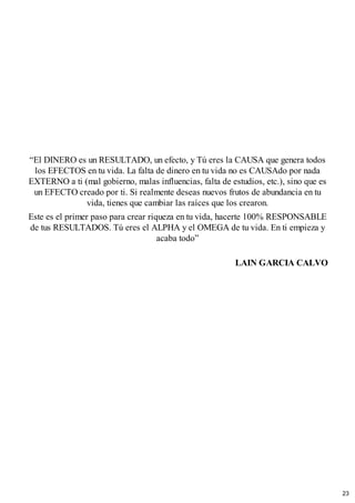COMO ATRAER EL DINERO Lain Garcia Calvo. | PDF