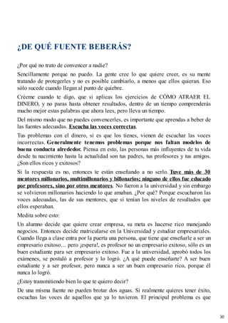 COMO ATRAER EL DINERO Lain Garcia Calvo. | PDF