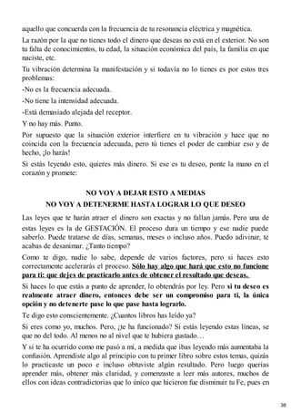 COMO ATRAER EL DINERO Lain Garcia Calvo. | PDF