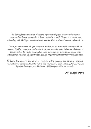 COMO ATRAER EL DINERO Lain Garcia Calvo. | PDF