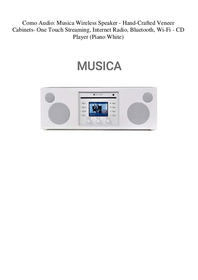 Como Audio Musica Wireless Speaker Hand Crafted Veneer Cabinets On
