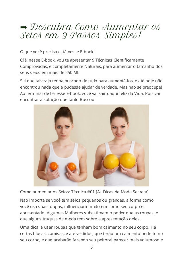 Como Aumentar Os Seios Naturalmente
