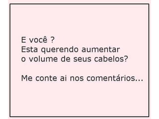 Como aumentar o volume dos cabelos