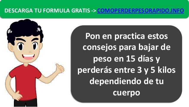 Trucos para bajar de peso en 15 dias