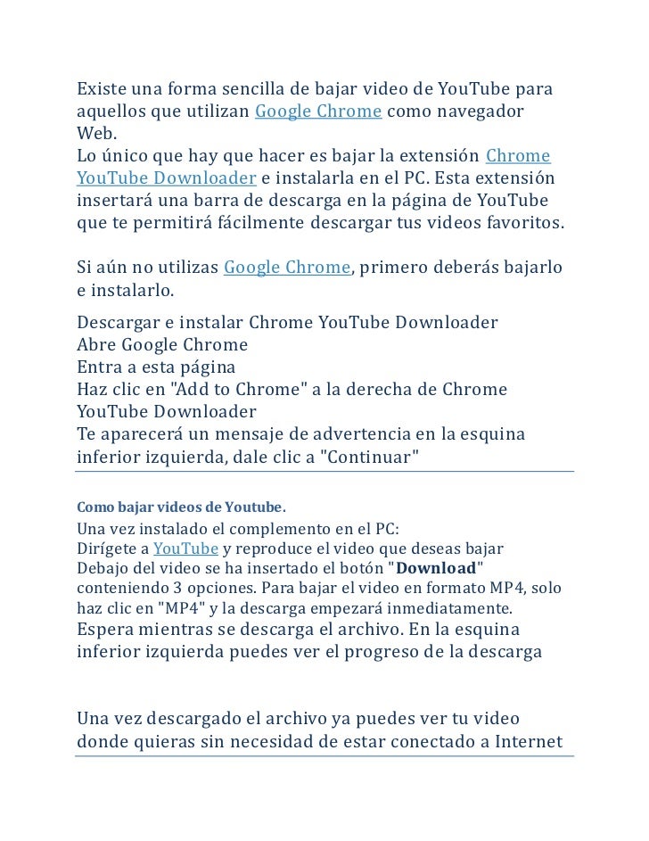 Como bajar videos de youtube(: