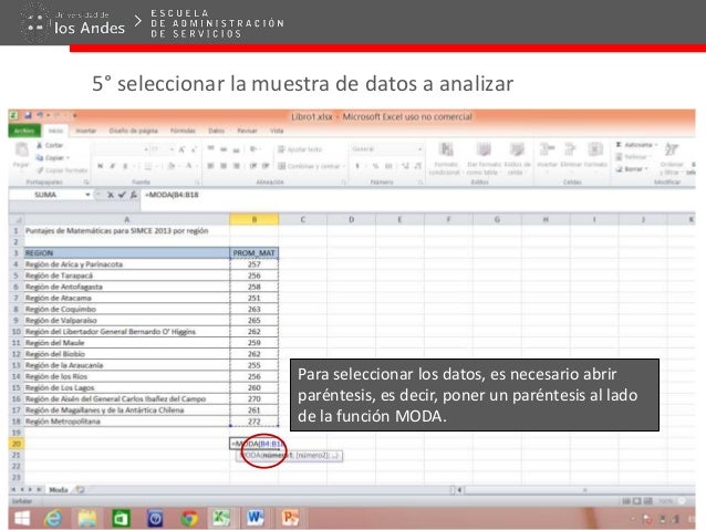 Sacar Moda Media Y Mediana En Excel