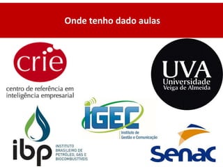 Onde tenho dado aulas
 