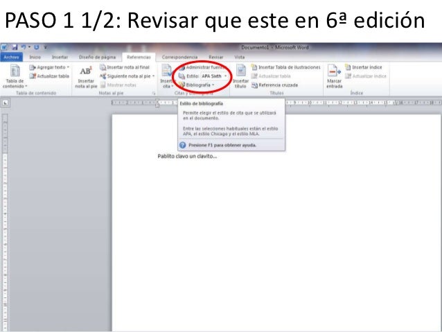 formato normas apa en word