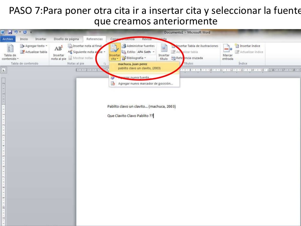 Como Citar Con Norma Apa 6 Edici n En Microsoft Word