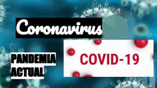 Coronavirus
PANDEMIA
ACTUAL
 