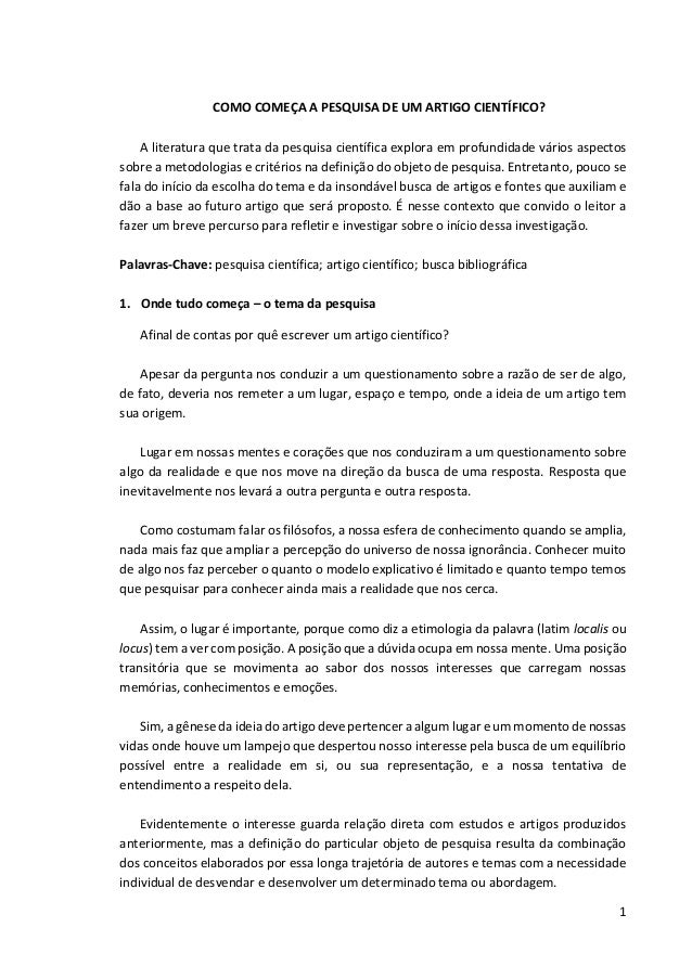 Pesquisa artigos cientificos