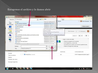 Escogemos el archivo y le damos abrir
Abrir