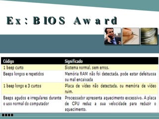 Ex: BIOS Award 