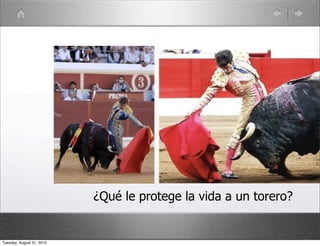 ¿Qué le protege la vida a un torero?


Tuesday, August 31, 2010
 