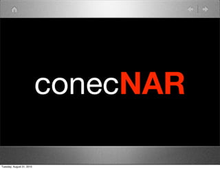 conecNAR

Tuesday, August 31, 2010
 