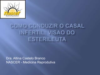 Dra. Altina Castelo Branco
NASCER - Medicina Reprodutiva
 