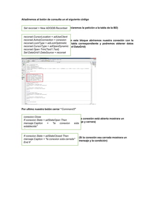 Como conectar visual basic 6.0 a una base de datos microsoft sql server ...