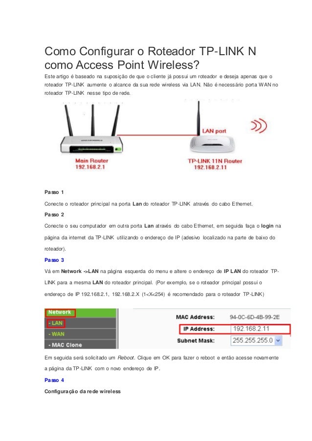 Como Configurar O Roteador Tp