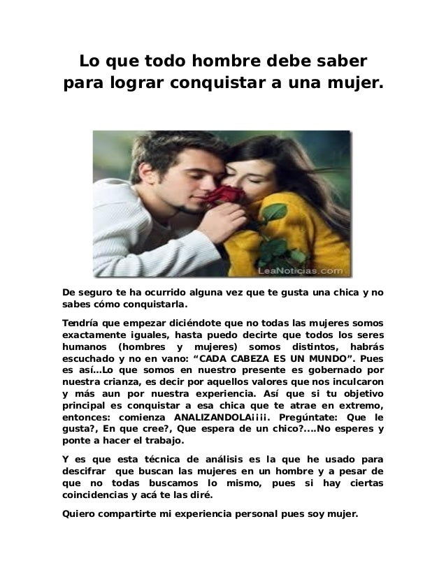 Como Conquistar A Una Mujer como conquistar a una mujer