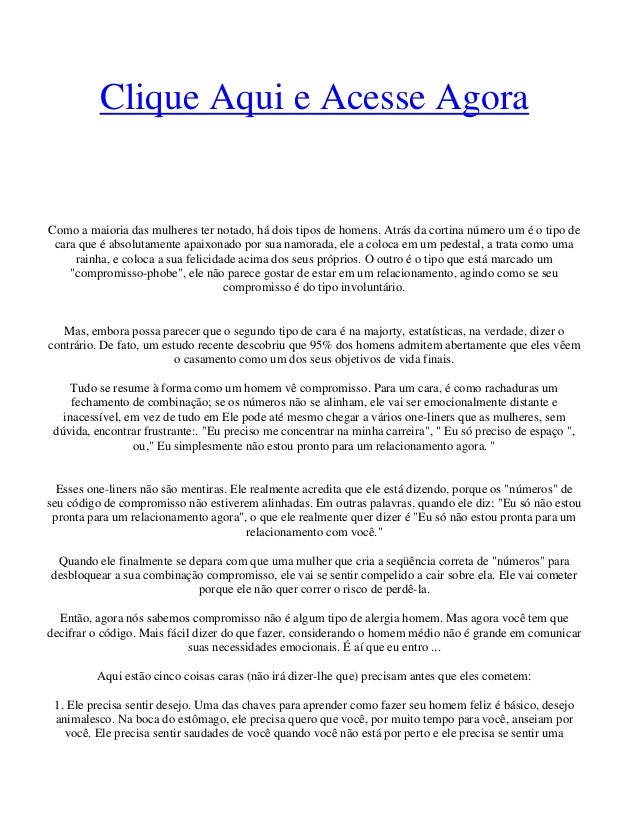 Conquistar e manter o homem de sonho pdf download