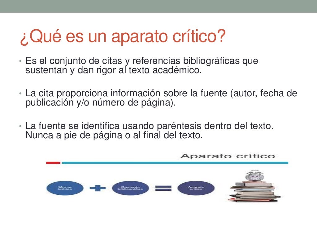 Como construir un aparato crìtico en