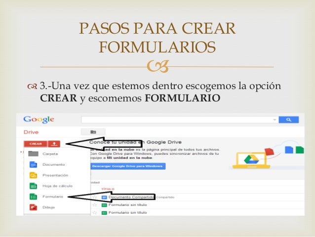 Como Crear Formularios En Google Drive