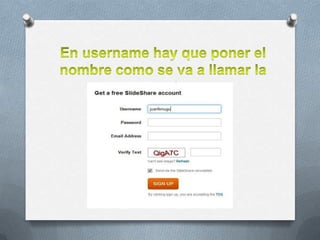 Como crear slideshare