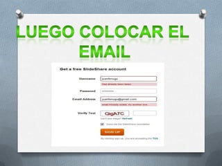 Como crear slideshare