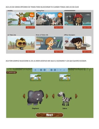 COMO CREAR UNA ANIMACION EN GOANIMATE