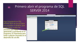 Creación de bases de datos en SQL Server | PPTX