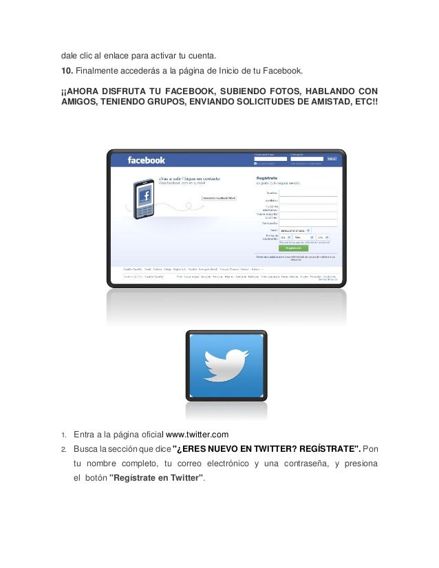 Como Crear Una Cuenta Instagram Facebook Twiter Gmail