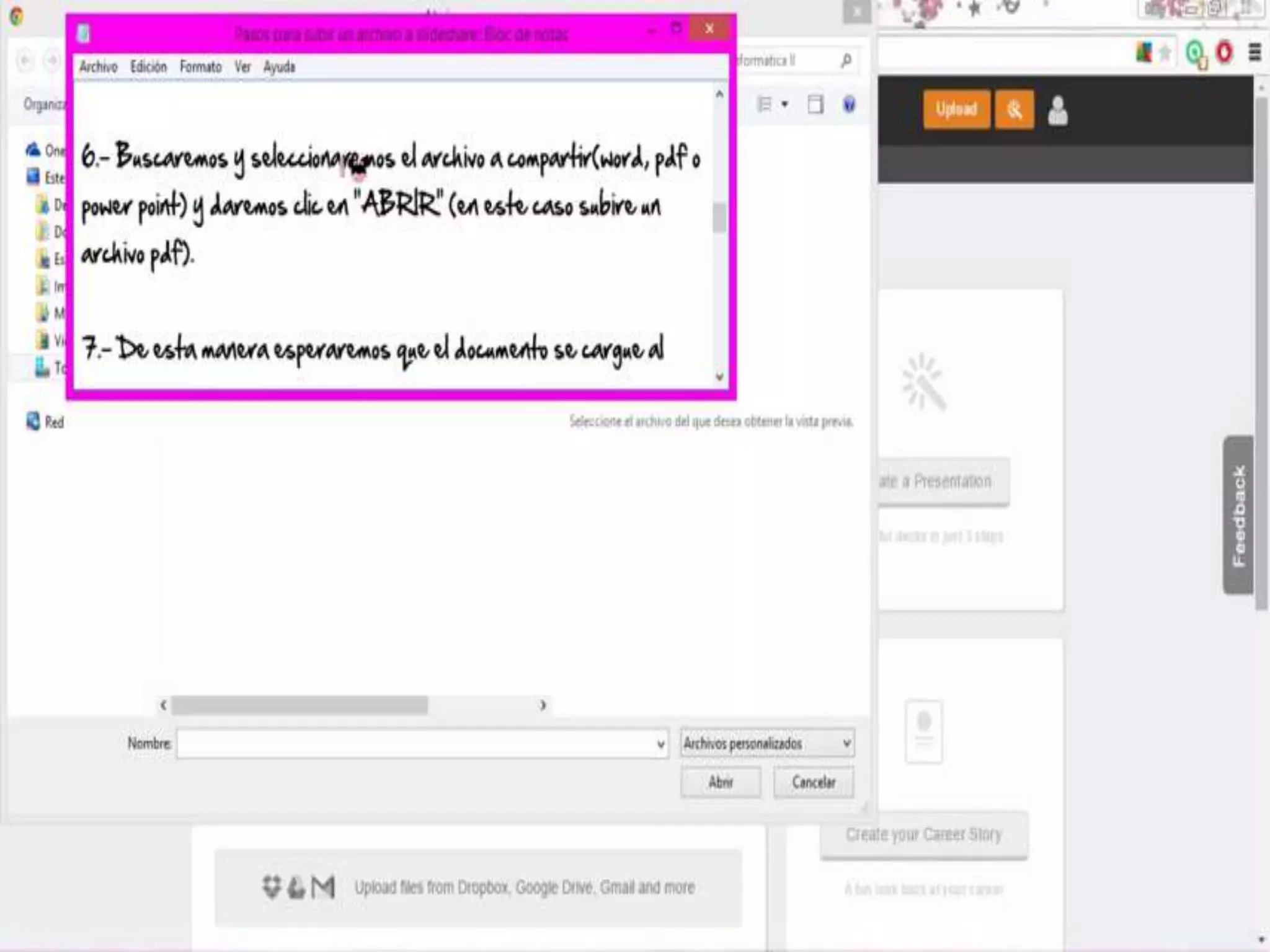 Como crear una cuenta en slideshare