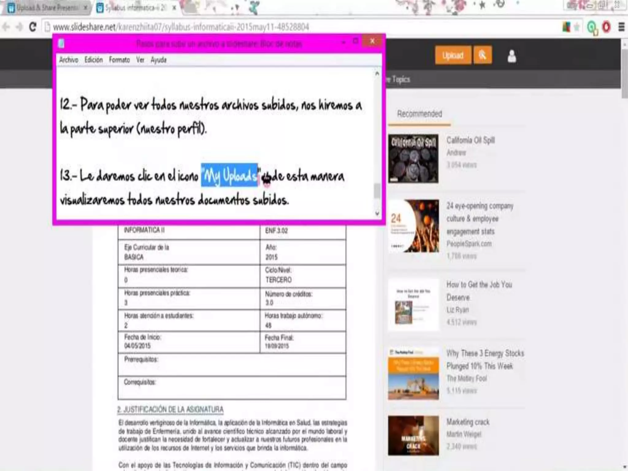 Como crear una cuenta en slideshare