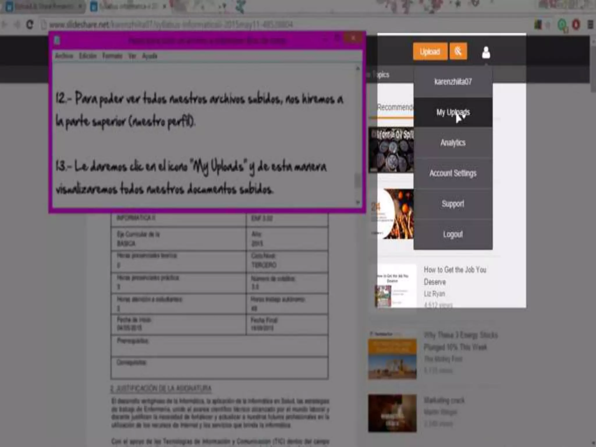 Como crear una cuenta en slideshare