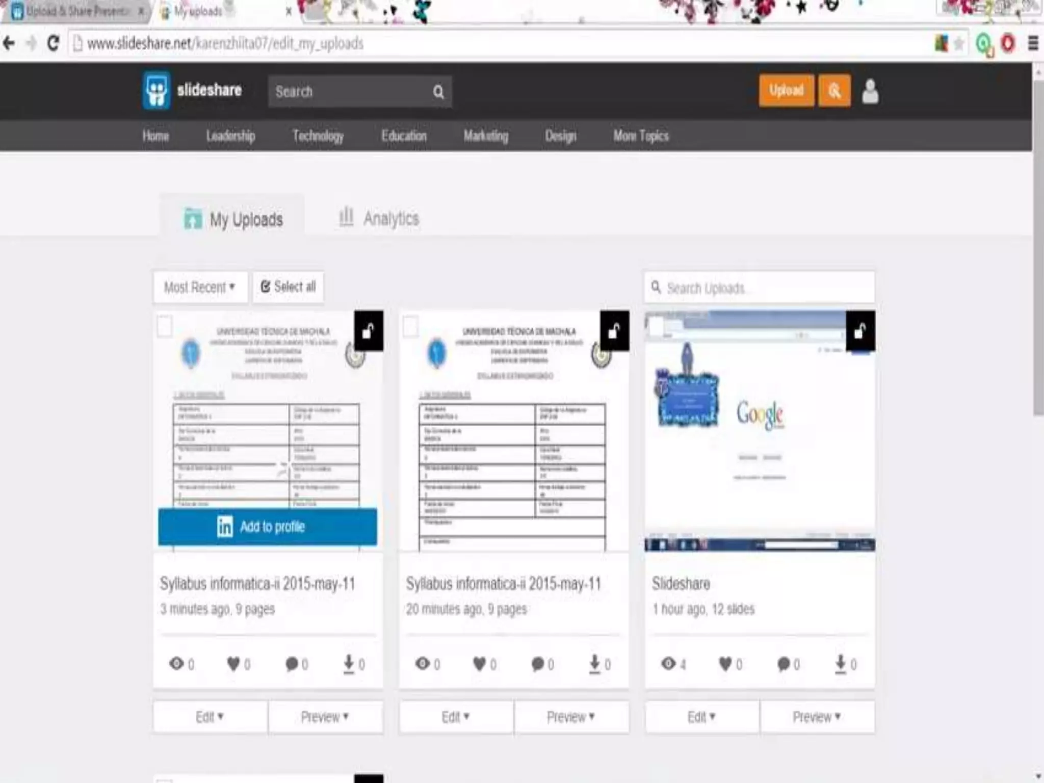 Como crear una cuenta en slideshare