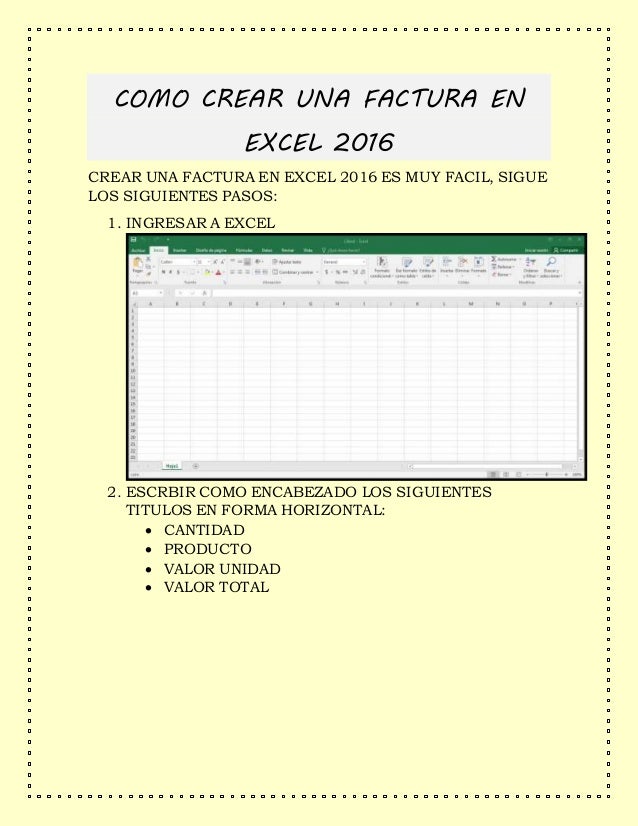 factura excel