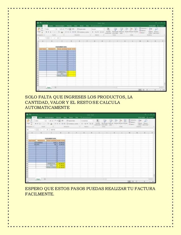 factura excel