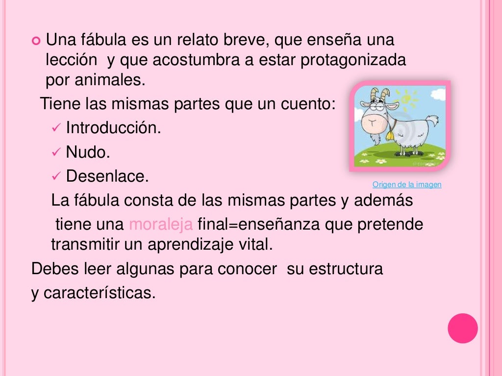 Como crear una fábula